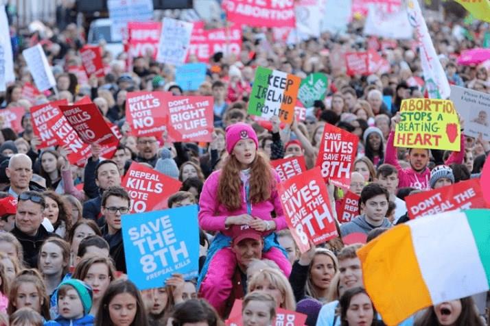 Record-Breaking 100,000 Crowd Against Abortion in Ireland